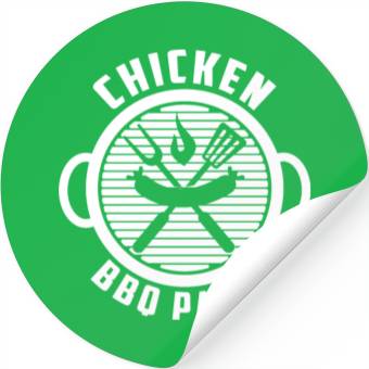 Discover Chicken BBQ Party - BBQ Barbeque Stickers