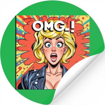 Discover OMG Funny comics Stickers