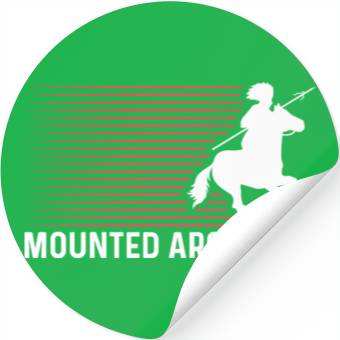 Discover Mounted Archery Hunter Gift Stickers
