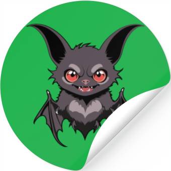 Discover Unique Bat Illustration Stickers