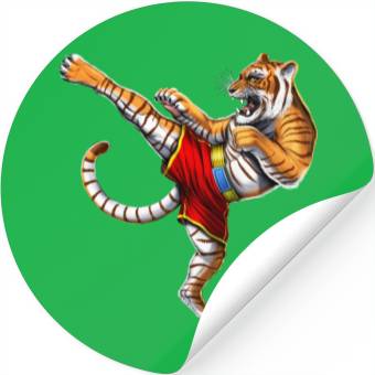 Discover Tiger Muay Thai Fighter Stickers
