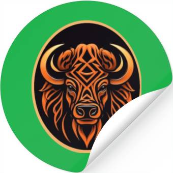 Discover GEOMETRIC BUFFALO Stickers