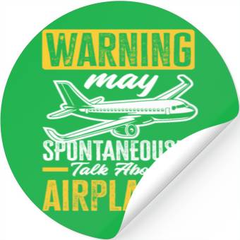 Discover Pilots Airplane Lovers Stickers