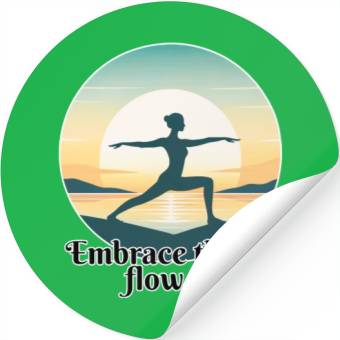 Discover Sunrise Yoga Pose Stickers