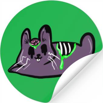 Discover zombie bunny Stickers