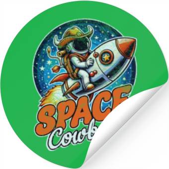 Discover Space Cowboy Stickers
