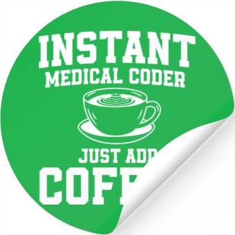 Discover Medical Coder Coffee Stickers