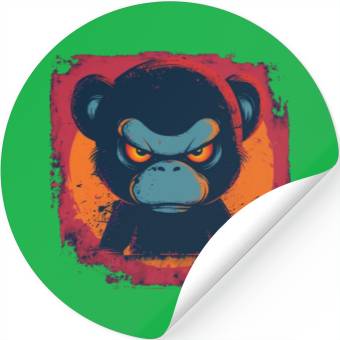 Discover Angry Monkey Stickers