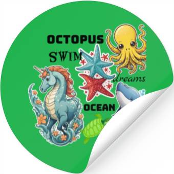 Discover Deep ocean life Stickers