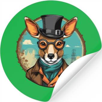 Discover Kangaroo Stickers