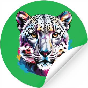 Discover Snow leopard Stickers