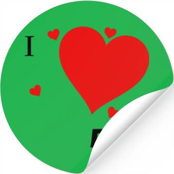Discover I Love Dad Stickers