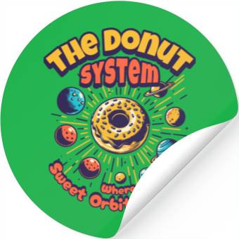 Discover Donut Solar System Stickers