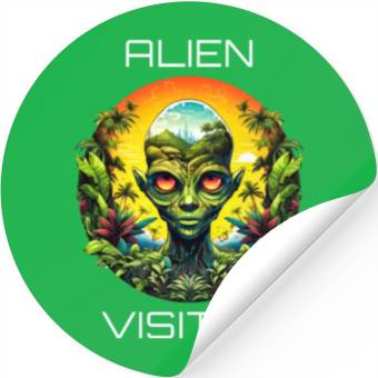Discover Alien Visitor Stickers