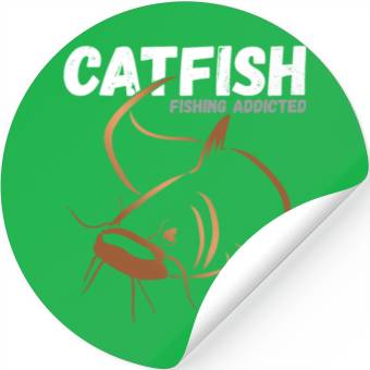 Discover Catfish Fishing Addicted Stickers