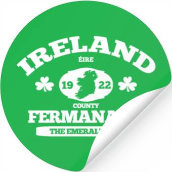 Discover Fermanagh Ireland Classic Irish County Design Stickers