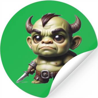 Discover Anime chibi orc Stickers