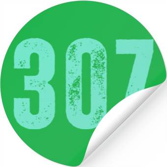 Discover 307 Area Code Wyoming Stickers