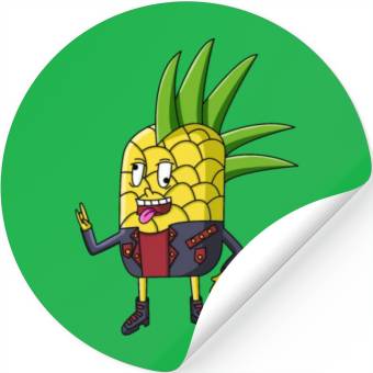 Discover Punk Pineapple Stickers