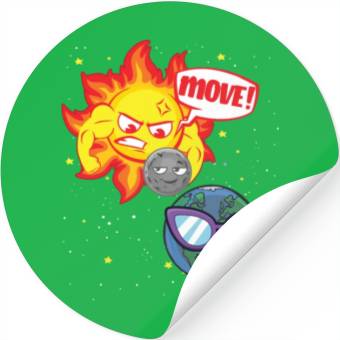 Discover Total Solar Eclipse Move! 4.08.24 Funny Eclipse Stickers