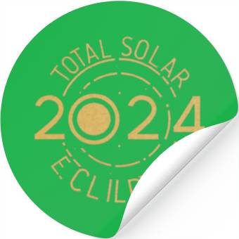 Discover total solar eclipse 2024 Stickers