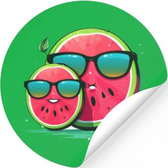 Discover Dad watermelon Stickers