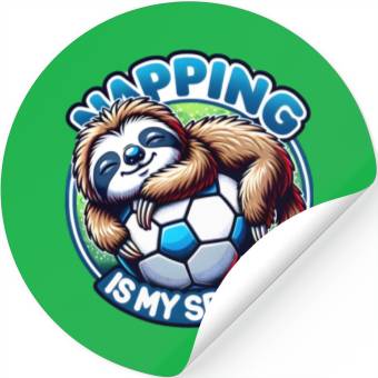 Discover Sloth Dreams: Napping is My Game Stickers