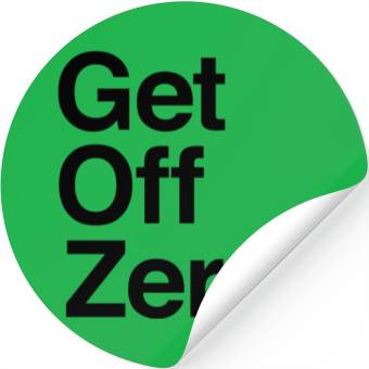 Discover Get Off Zero! - Bitcoin (Black Text) Stickers