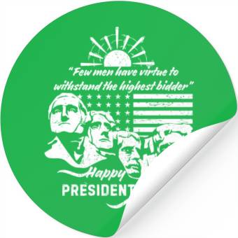 Discover Presidents Day USA Stickers