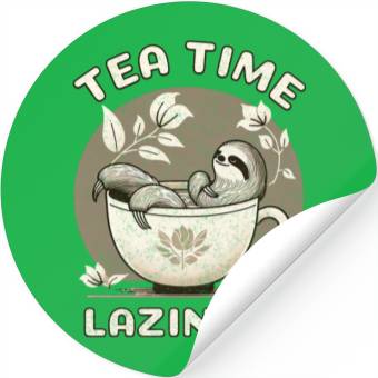 Discover Tea Time Laziness Stickers