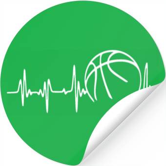 Discover Heartbeat Basketball Stickers