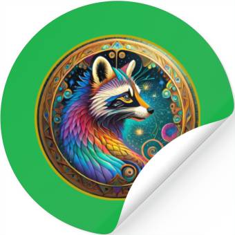 Discover aiTee Raccoon 01 Stickers