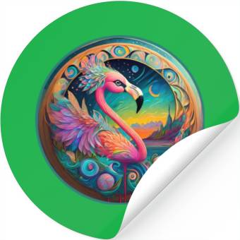 Discover aiTee Flamingo 01 Stickers