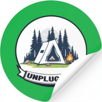 Discover Camping, UNPLUGGED Stickers