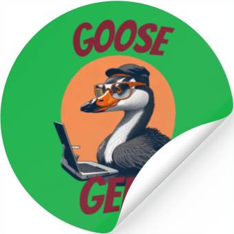 Discover Goose Geek Stickers