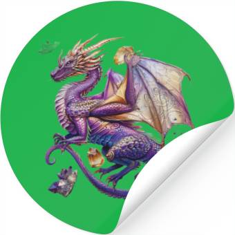 Discover The Jeweled Dragon Stickers