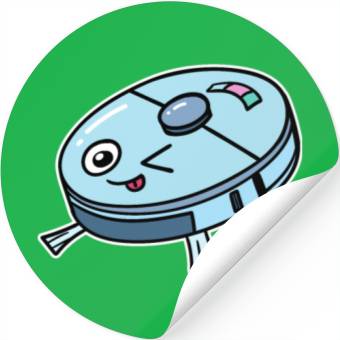 Discover Cute Robot Vacuum Cleaner Stickers