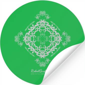 Discover Intricate Mandala Snowflake Design Stickers