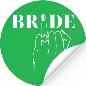 Discover Bride Ring Finger Wedding Stickers