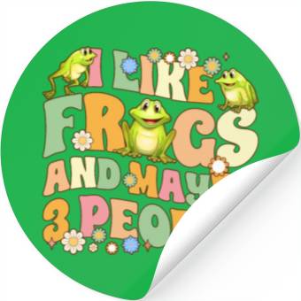 Discover Groovy Frog Lovers Stickers