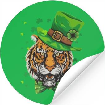 Discover Tiger Irish Stickers
