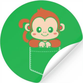 Discover Monkey in a Pocket Stickers