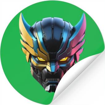 Discover Robot Wolverines Stickers