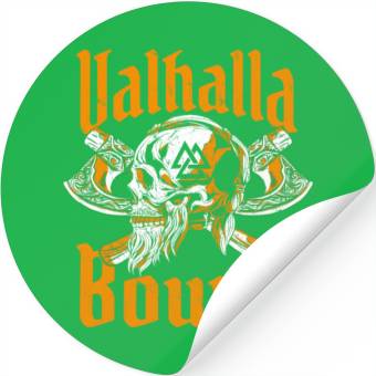 Discover Vikings Valhalla Bound Stickers