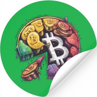 Discover Pi day 3.14 Math Crypto Bitcoin Change The Cookie Stickers