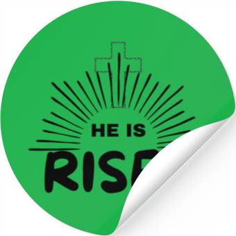 Discover Happy Easter, He is Risen, Easter Gifts Stickers