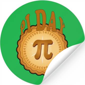 Discover Pi day Stickers