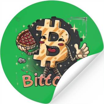 Discover Pi day 3.14 Crypto Bitcoin Smile Math Code Stickers