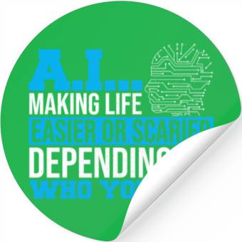 Discover Computer Scientist Data Science Robot AI Prompt Stickers
