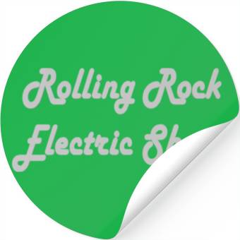 Discover Rolling rock electric shock Stickers